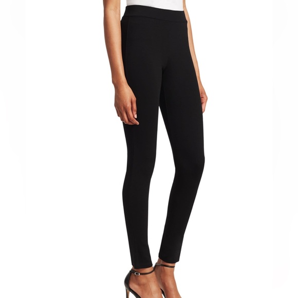 THEORY Shawn Ponte Leggings BLACK SIZE P (XS) - Picture 4 of 5